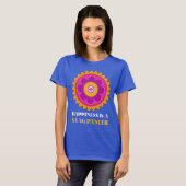 Geluk Is Een Saag Paneer Curry Liefhebber T-shirt (Voorkant volledig)