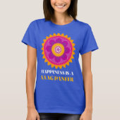 Geluk Is Een Saag Paneer Curry Liefhebber T-shirt (Voorkant)