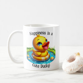 Geluk is een Schattigee Ducky Coffee Mok (1)