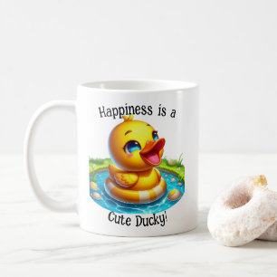 Geluk is een Schattigee Ducky Coffee Mok (1)