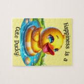 Geluk is een Schattigee Ducky Jigsaw Puzzel (1) (Horizontaal)