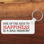 Geluk is een slecht geheugen sleutelhanger (Voorkant)