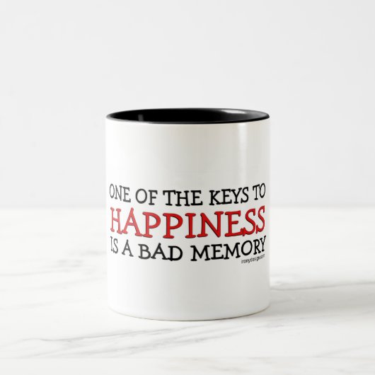 Geluk is een slecht Gezegde van het Geheugen Tweekleurige Koffiemok (Center)