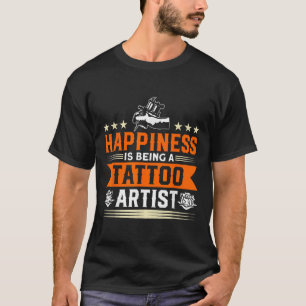 Geluk is een Tattoo artistieke tatoeage T-shirt