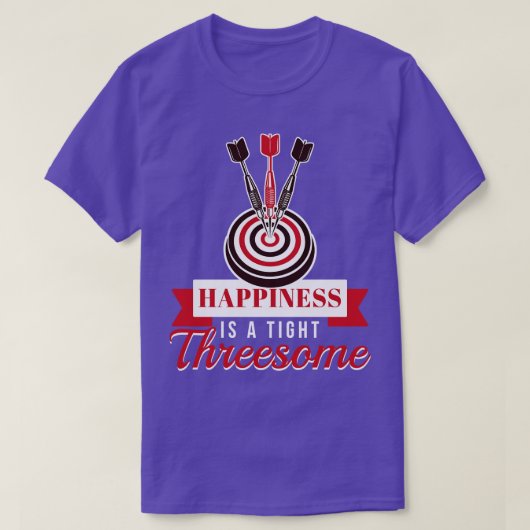 Geluk is een trieste dart t-shirt (Design voorkant)