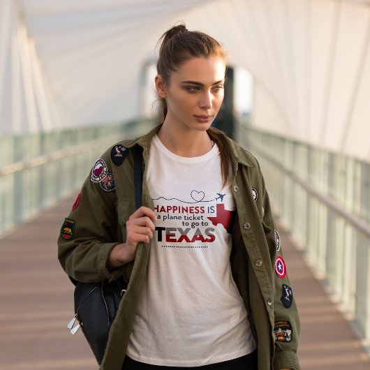 Geluk is een vliegticket naar Texas T-Shirt