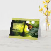 Geluk is een vlinder kaart (Gele Bloem)