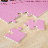 Geluk is een vlinder legpuzzel (Zijkant)