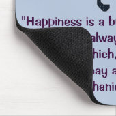 Geluk is een vlindernathaniel Hawthorne Quote Muismat (Hoek)