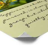 Geluk is een vlinderomlijste afdruk poster (Hoek)