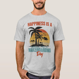 Geluk is een wakeboarder t-shirt