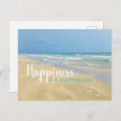 Geluk is een Warm Beach Briefkaart (Voorkant / Achterkant)