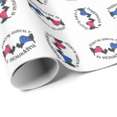 Geluk is een warme Scottie Cadeaupapier (Rol Hoek)