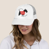 Geluk is een warme Scottie Trucker Pet (In situ)