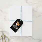 Geluk is een Welshe corgi Cadeaulabel (Met Touw)