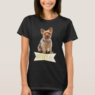 Geluk is een Yorkie Yorkshire terriër T-shirt