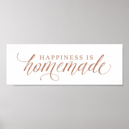 Geluk is een zelfgemaakt Poster (Voorkant)