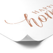 Geluk is een zelfgemaakt Poster (Hoek)