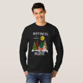 Geluk is een zuster-luipaard kerstboom Sn T-shirt (Voorkant volledig)