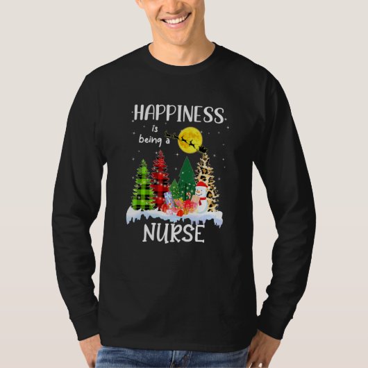 Geluk is een zuster-luipaard kerstboom Sn T-shirt (Voorkant)