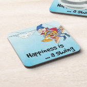 Geluk is een zwaai bier onderzetter (Linkerzijde)