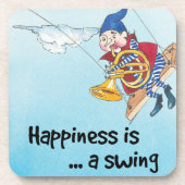Geluk is een zwaai bier onderzetter (Voorkant)