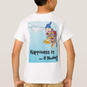 Geluk is een zwaai t-shirt (Achterkant)