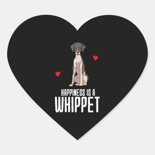 Geluk is een zweepslag hart sticker (Voorkant)