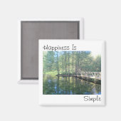 Geluk is eenvoudig magneet (Voorkant / Achterkant)