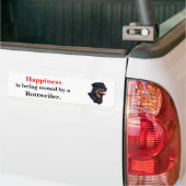 Geluk is eigendom zijn van een Rottweiler Bumpersticker (Op Truck)