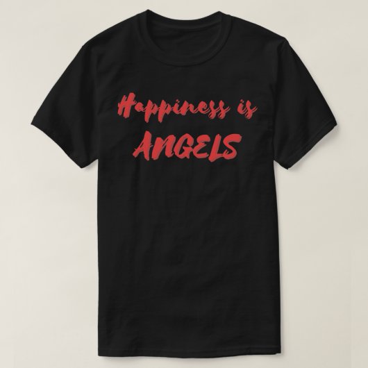 Geluk is engelen t-shirt (Design voorkant)