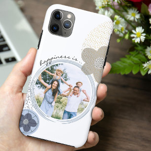 Geluk is .. Familie Foto Pop Art Bloemen Case-Mate iPhone Case