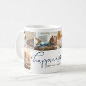 Geluk is | Foto van Granddad Blue Calligraphy Koffiemok (Voorkant links)