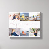 Geluk is | Foto's van mama 6 Canvas Afdruk (Voorkant)