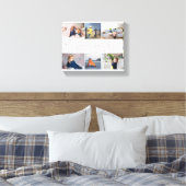 Geluk is | Foto's van mama 6 Canvas Afdruk (Insitu (Slaapkamer))