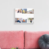 Geluk is | Foto's van mama 6 Canvas Afdruk (Insitu (Woonkamer))