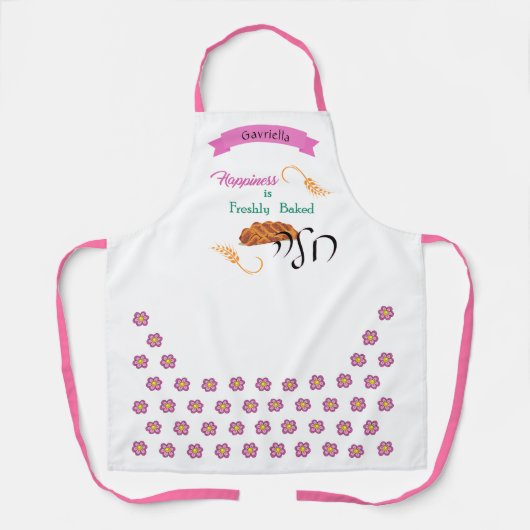 Geluk is Freshly Bked Challah Schort (Voorkant)