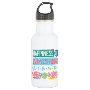 Geluk is FRIENDS™ weer en weer kijken Waterfles