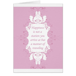 Geluk is geen station waar je aankomt