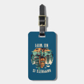 Geluk is geen wifi backpacken bagagelabel (Voorkant verticaal)