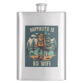 Geluk is geen wifi backpacken flacon (Voorkant)