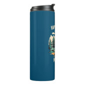 Geluk is geen wifi backpacken thermosbeker (Gedraaid links)