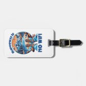 Geluk is geen WiFi wandelschoenen Bagagelabel (Voorkant horizontaal)