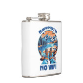 Geluk is geen WiFi wandelschoenen Heupfles (Rechts)