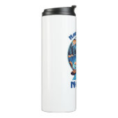 Geluk is geen WiFi wandelschoenen Thermosbeker (Gedraaid links)