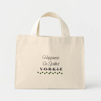 Geluk is gespeld in Yorkie Bag Mini Tote Bag