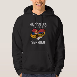 Geluk is getrouwd zijn met een Servische vrouw Hus Hoodie