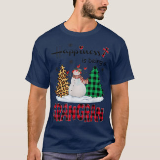 Geluk is Grangran Snowman Merry Christma T-shirt
