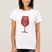 Geluk is grappig citaat van Word Art T-Shirt (Voorkant)