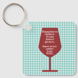 Geluk is grappig citaat woordkunst sleutelhanger